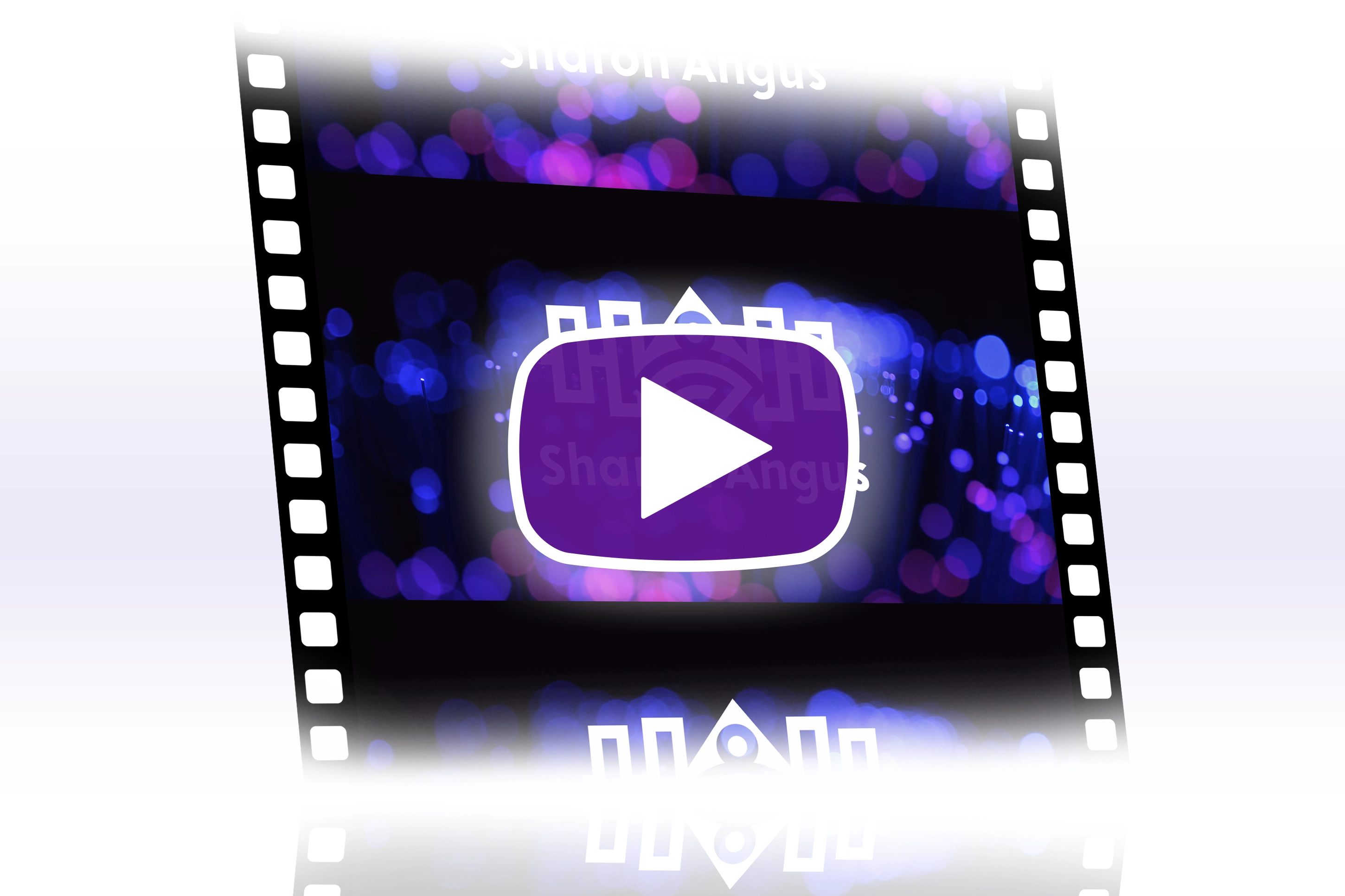 Cover image of play button over a film strip