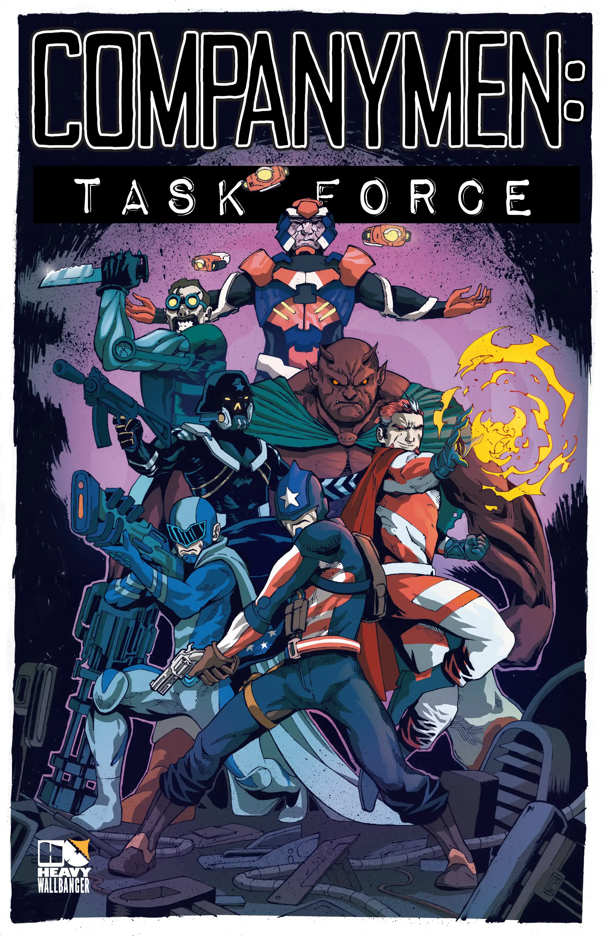 Illustrated comic book cover titled Task Force