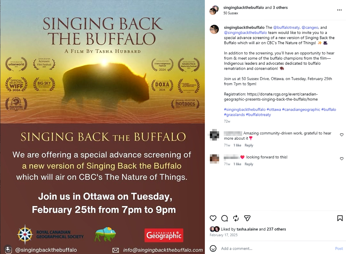 Screenshot of a social media post.